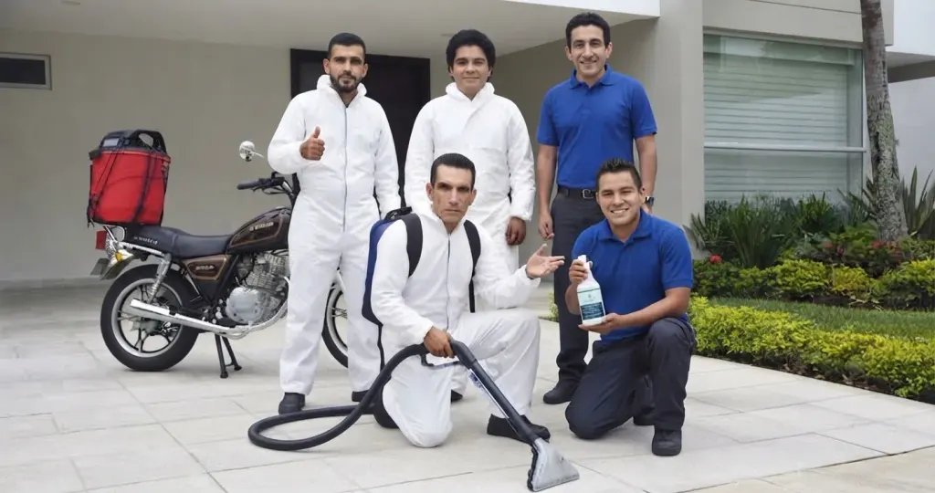 Equipo Limpia Hogar realizando un servicio de lavado a domicilio en Medellín